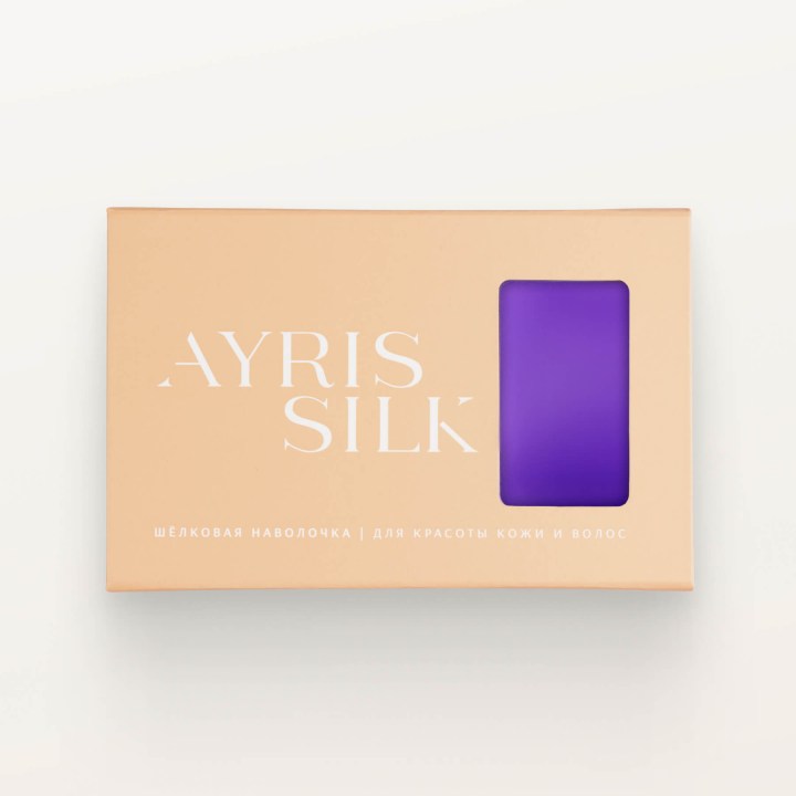 ШЕЛКОВАЯ НАВОЛОЧКА 50Х70_аметист