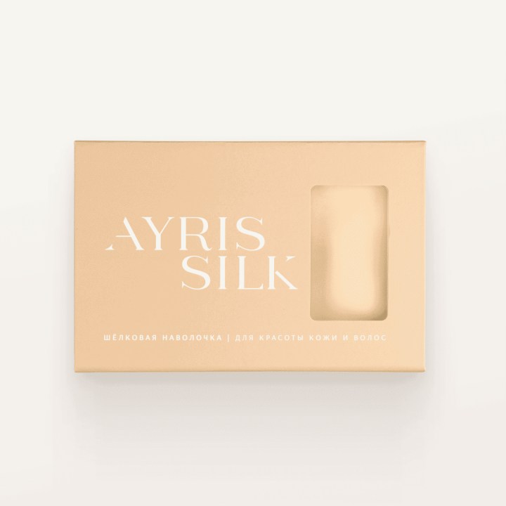 ШЕЛКОВАЯ НАВОЛОЧКА 50Х70 сливочный желтый_6