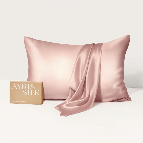 ШЕЛКОВАЯ НАВОЛОЧКА 50Х70 РОЗОВОЕ ЗОЛОТО_6