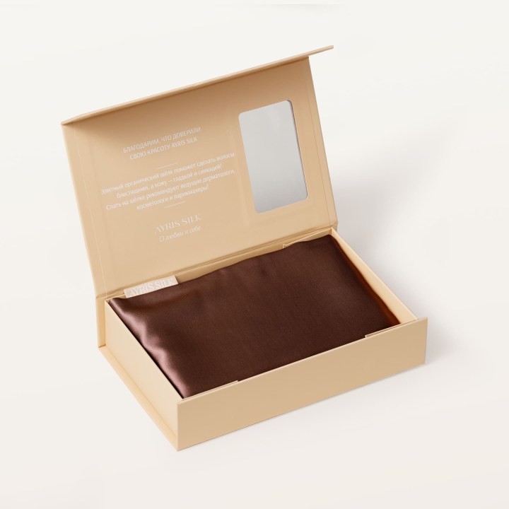 ШЕЛКОВАЯ НАВОЛОЧКА 50Х70_ШОКОЛАДНЫЙ_3