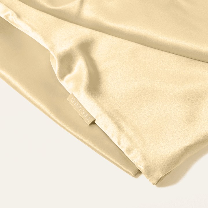 ШЕЛКОВАЯ НАВОЛОЧКА 50Х70 сливочный желтый_4