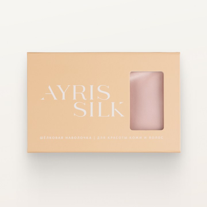 ШЕЛКОВАЯ НАВОЛОЧКА 50Х70 РОЗОВЫЙ