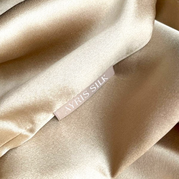 ШЕЛКОВАЯ НАВОЛОЧКА 50Х70 КЛАССИЧЕСКИЙ БЕЖЕВЫЙ 5