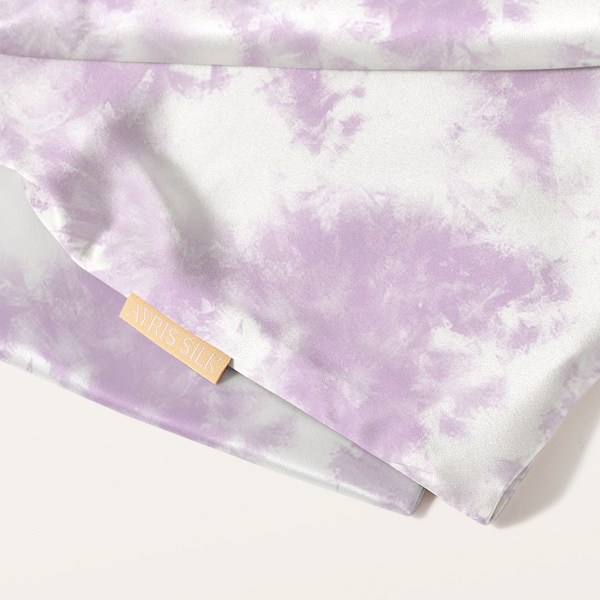 ШЕЛКОВАЯ НАВОЛОЧКА 50Х70 СИРЕНЕВЫЕ ОБЛАКА_4