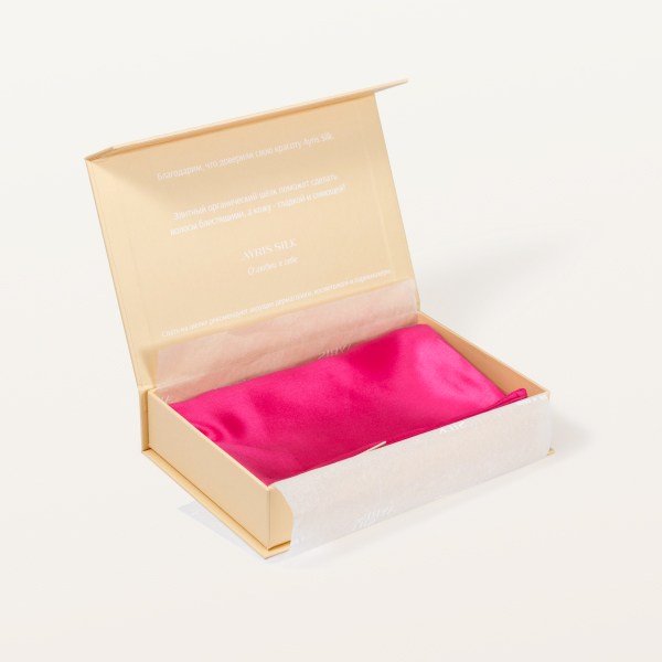 ШЕЛКОВАЯ НАВОЛОЧКА 50Х70 МАЛИНОВЫЙ СОРБЕТ_6