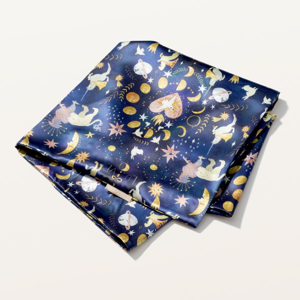 ШЕЛКОВАЯ НАВОЛОЧКА 50Х70 ЗВЕЗДНОЕ НЕБО_2