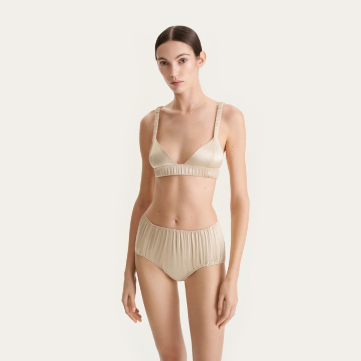 Трусы с завышенной талией из натурального шелка Ayris Silk