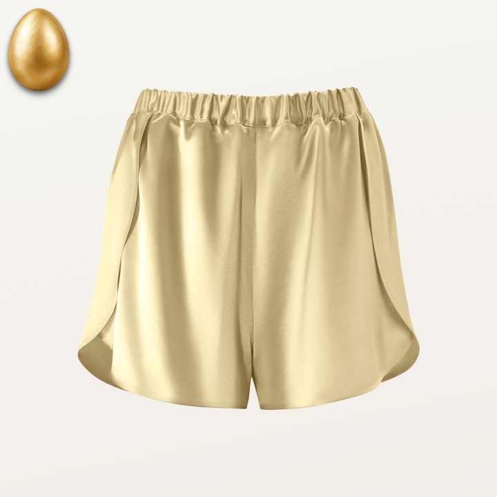 ШЕЛКОВЫЕ ШОРТЫ СЛИВОЧНЫЙ ЖЕЛТЫЙ_1
